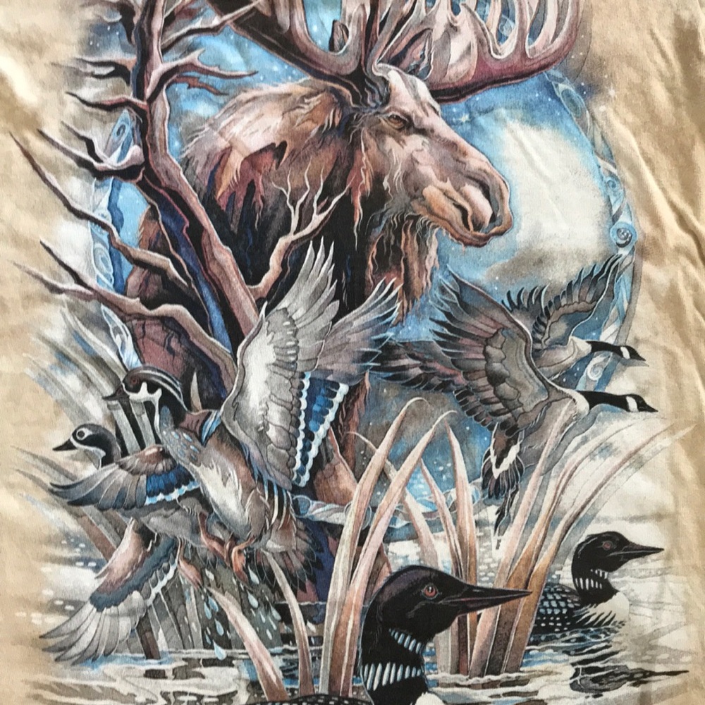 The Mountain Moose Wetland Scene T-Shirt